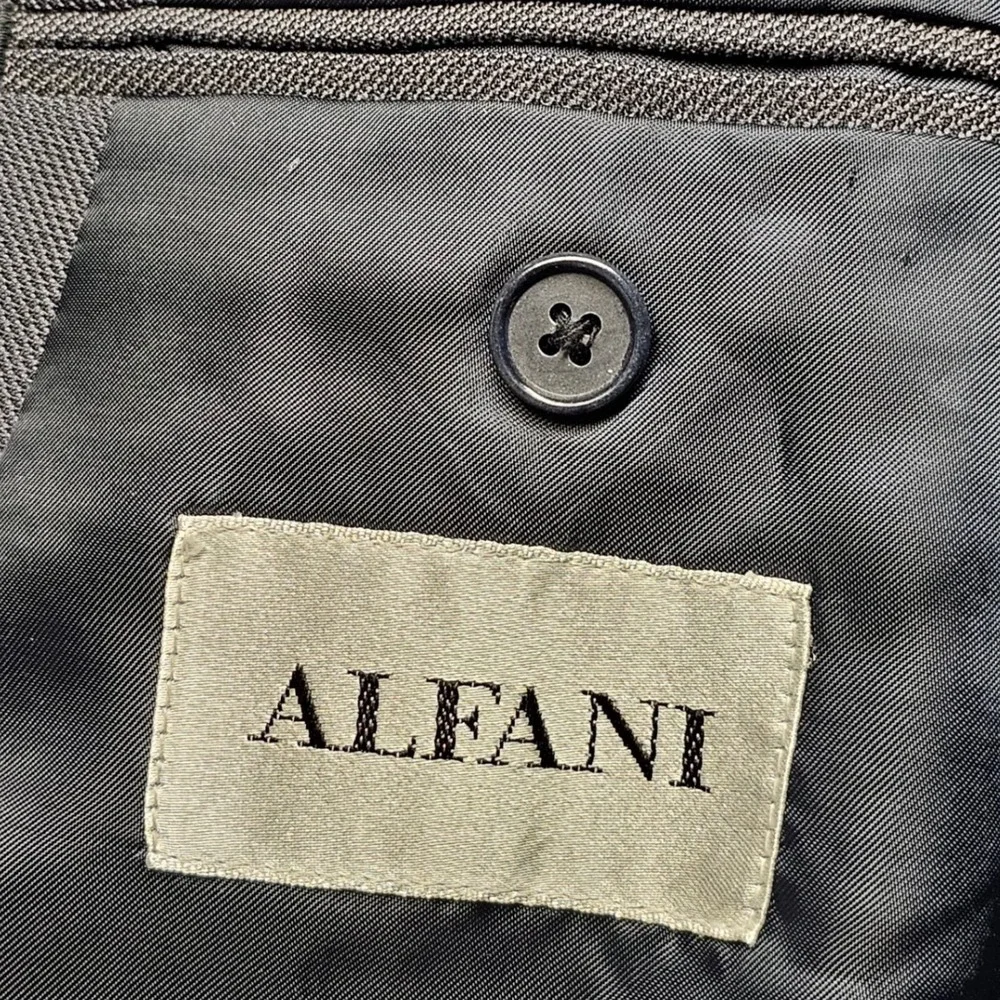 Alfani Blazer Jacket Men R41 Gray Lined Notch Lapel Single Breasted Button Front